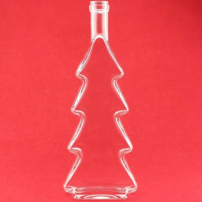 Transparent Cylindrical Glass Bottle Cylinder Vodka Glass Bottle 