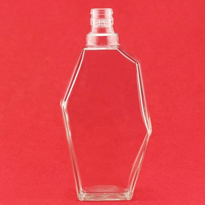 Special Shaped Art Glass Liquor Bottle Special Shape Xo Glass Bottle 