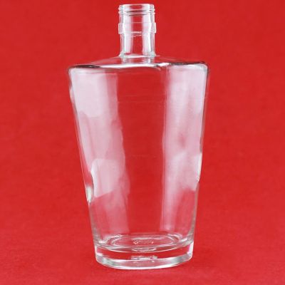 Round Glass Bottle Weight For Whiskey 500ml Flint Round Glass Bottle 