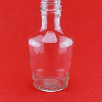 Manufacturers Personalized 750ml Round Shape Embossed Bottom Wide Mouth Tequila Glass Bottle With Screw Cap 