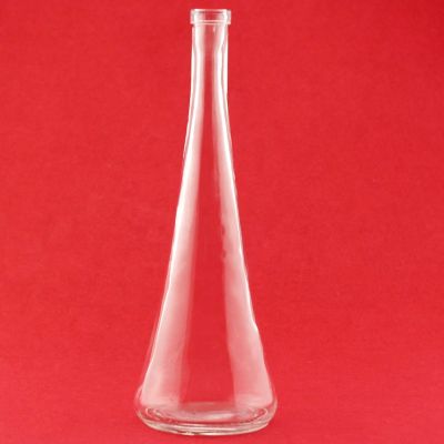 500 ml Round Bottom Champagne bottle Glass Bottle For Vodka Glass Liquor Bottle With Cork Stopper 