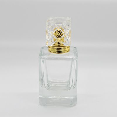 60ml exquisite and elegant ladies perfume bottle glass transparent cover 