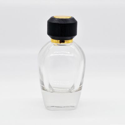 100ml modern minimalist design round glass perfume bottle 
