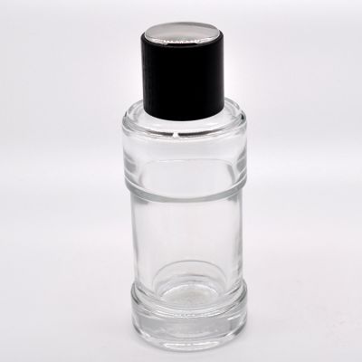 Hot sale factory supply 100ml transparent cosmetic perfume glass bottle