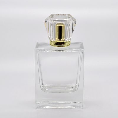 Factory supply 100ml Thick bottom Crystal luxury empty glass perfume bottle 