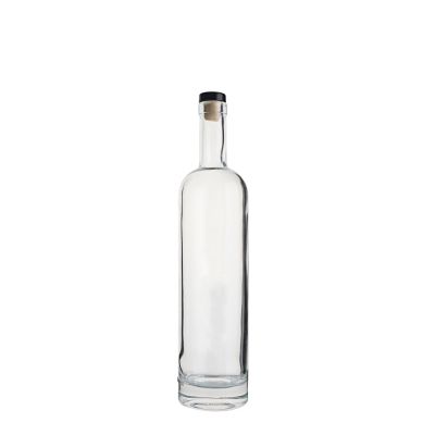 wholesale bottles for vodka gin empty bottle 500ml 700ml 750ml 1000ml round liquor fancy vodka glass bottle