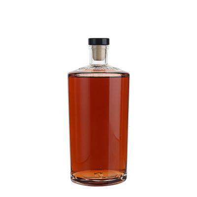 Short Neck 500ml Custom Whisky Vodka Glass Wine bottles with Cork 