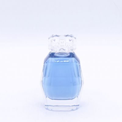 irregular surface elliptical high quality empty glass perfume bottles for sale 
