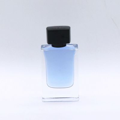 square 50ml rectangle transparent elegant bottles perfume glass wholesale 