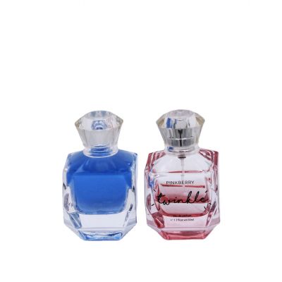 colors custom wholesale irregular shaped elegant glass perfume bottles 