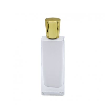 inner painting white 100ml luxury cosmetic spray glass perfume bottle empty 