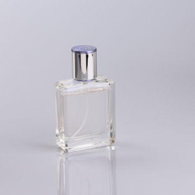 50ml square shape clear empty perfume bottles glass 