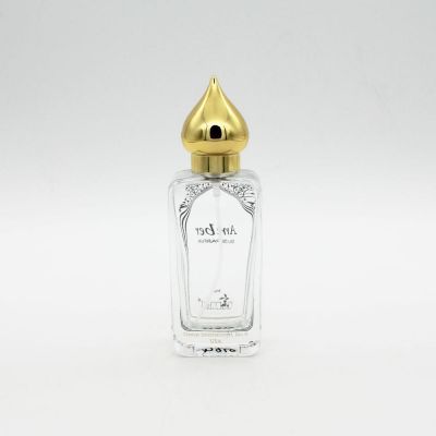 wholesale antique vintage empty high quality luxury 50ml perfume spray glass bottle