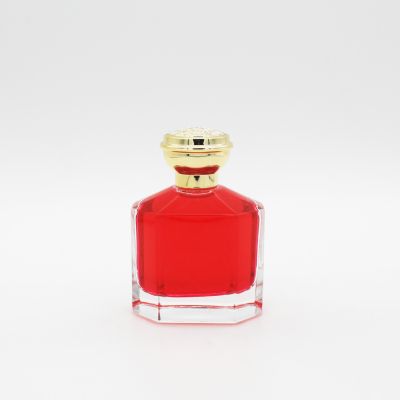 high grade hot sale empty clear fancy luxury design 100ml perfume glass bottle