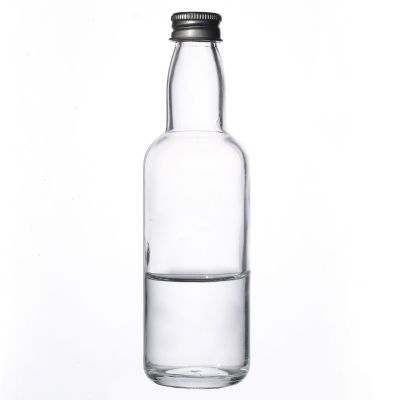 Factory Supply Customize Aluminum Cap Clear 100ml Glass Bottle for Liquor 