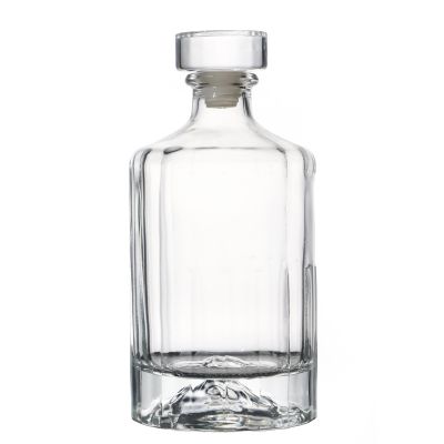 Hot Sale Glass Bottle Factory Wholesale Flint Customize High Quality Round Glass Bottle for Liquor 