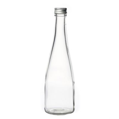 Hot Sale Cone-Shaped Wholesale Empty Wine Liquor 390ml Clear Glass Bottle