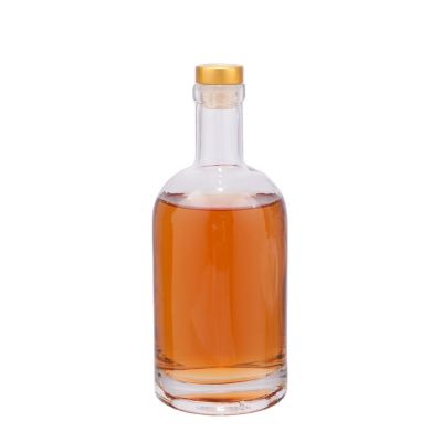 200ml glass spirits bottle with T shape cork