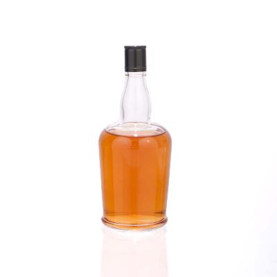 750ml high quality glass whisky bottles, screw cap finished