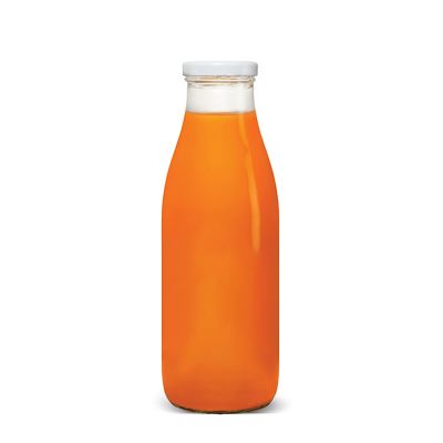 wholesale 500ml round glass juice bottle 