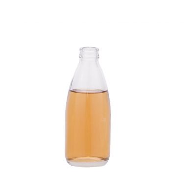 200ml cylinder glass soda bottle with crown cap 