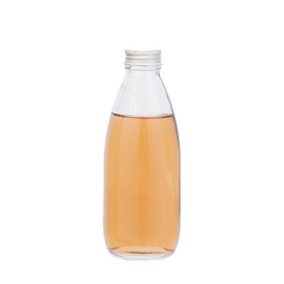 250ml 25cl glass bottle for juice beverage with aluminum lid 