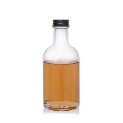 glass bottle 250ml for juice cocktail liquor tequila with aluminum lid 