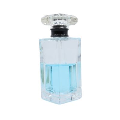 Free samples 110ml frosted shape glass fine mist spray perfume bottle with cap