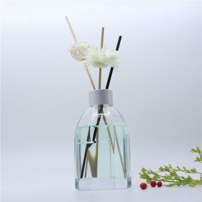 200ml big glass diffuser bottle with rattan and cork 