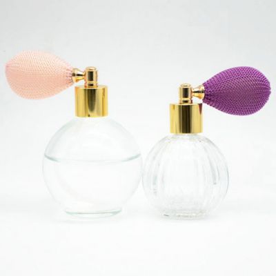 50ml 60ml 85ml round shape luxury glass perfume bottle 