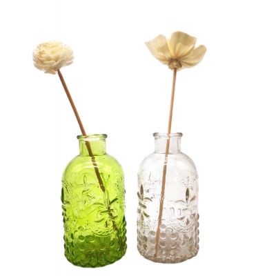 Wholesale 230ml fashion vintage roman style empty glass reed diffuser bottles