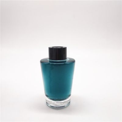 wholesale luxury 90 unique design aroma fragrance reed diffuser glass bottle with aluminum cap 