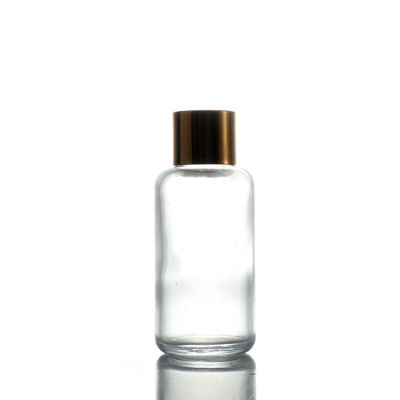 100ML Customized Round Clear Fragrance Bottle Empty Glass Room Fragrance Bottle No Fire Rattan Aromatherapy Bottle
