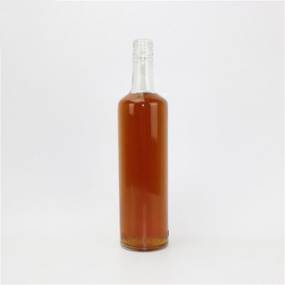 Support customized factory price clear glass wine bottles 