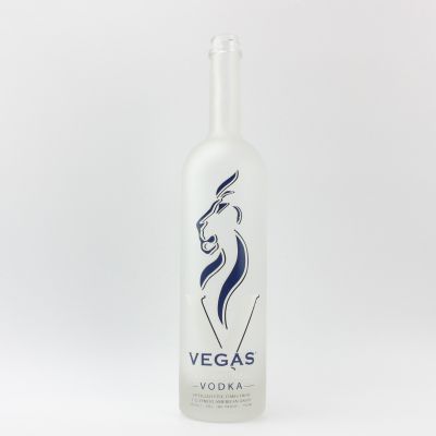 Custom print 750ml vodka glass bottle 