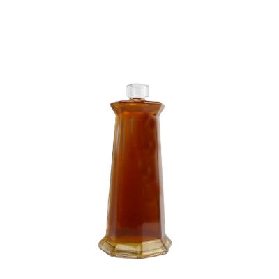 High Quality Wholesale Custom Cheap glass unique spirit bottle 750ml 
