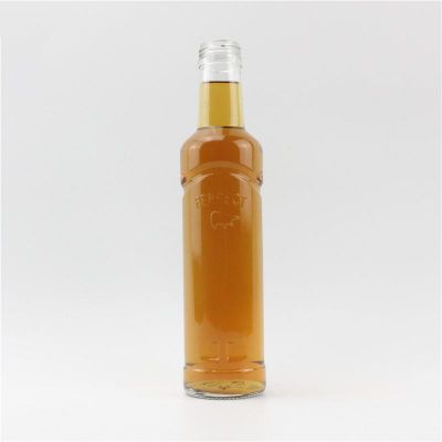 Factory price High quality clear liquor 250ml glass bottle 