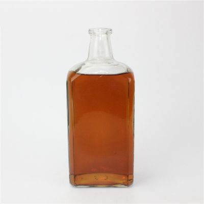 Hot selling factory price clear liquor glass bottle support deep processing