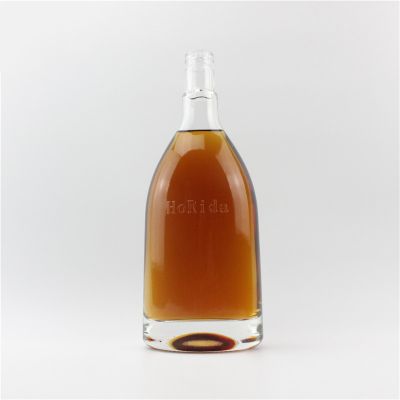 Thick glass bottom high quality liquor glass bottle 
