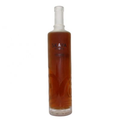 Customized high quality exquisite liquor glass bottle 750ml