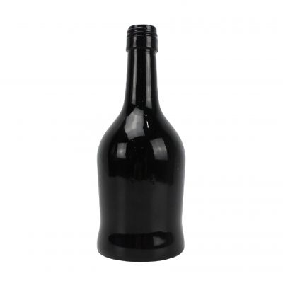 Black 500ml exquisite liquor glass bottle