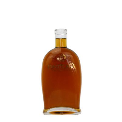 Unique Design shaped clear vodka brandy whiskey rum liquor bottles glass 700ml