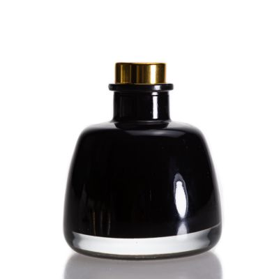 Custom Black Aroma oil glass bottle 100ml Empty Reed Glass Diffuser Bottles For Decor