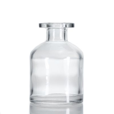 Custom Pot-bellied Glass fragrance bottles Empty 250ml Reed Diffuser Glass Bottle