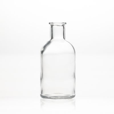 Home Decorative Glass Round Clear Empty 250ml Reed Diffuser Bottle