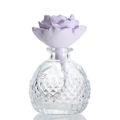 Unique Cute Vase Decorative Empty 60ml Crystal Small Diffuser Bottle For Room