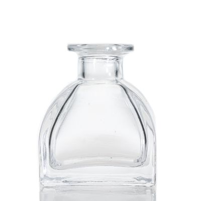 Custom Pagoda Shape Fragrance Bottle Empty Glass Reed 50ml Diffuser Bottle For Sale