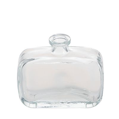 Wholesale Bayonet Clear 100ml Empty Flat Square Diffuser Bottle For Home