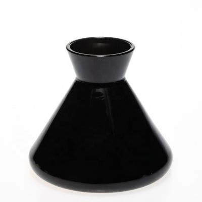 Custom Small 260ml Cone Shape Home Decor Glass Reed Diffuser Bottle For Air Fresh 