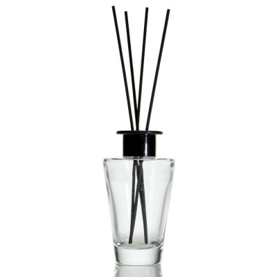 Unique Inverted Cone Aroma Therapy Clear Diffuser Bottles Empty Reed 200ml Aroma Bottle 
